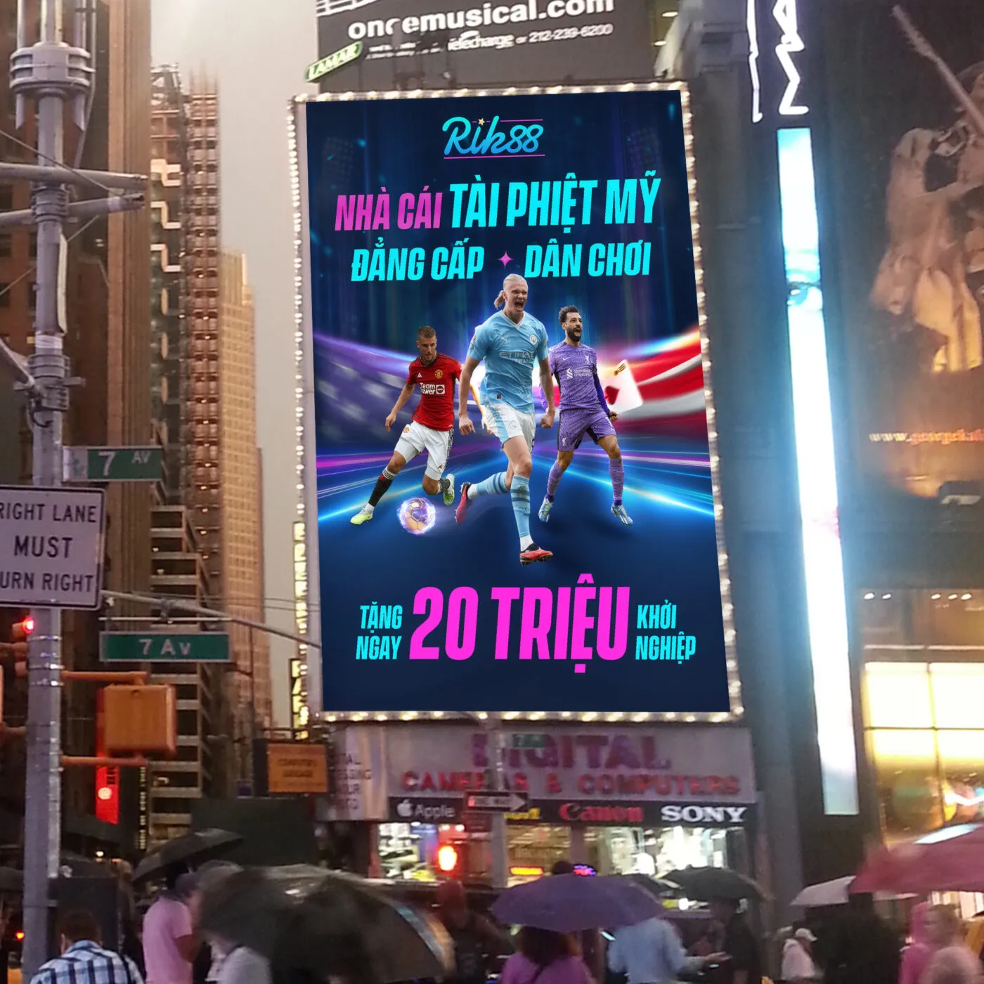 Rik88 xuất hiện giữa khu trung tâm Mỹ – quảng cáo thật hay chỉ là hình ảnh dàn dựng?